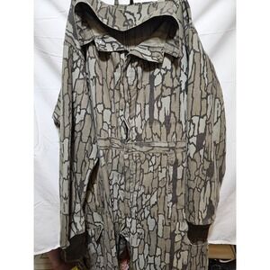 Vintage 1986 ReBark Camo Coveralls XL Hunting Jumpsuit Camouflage USA Made